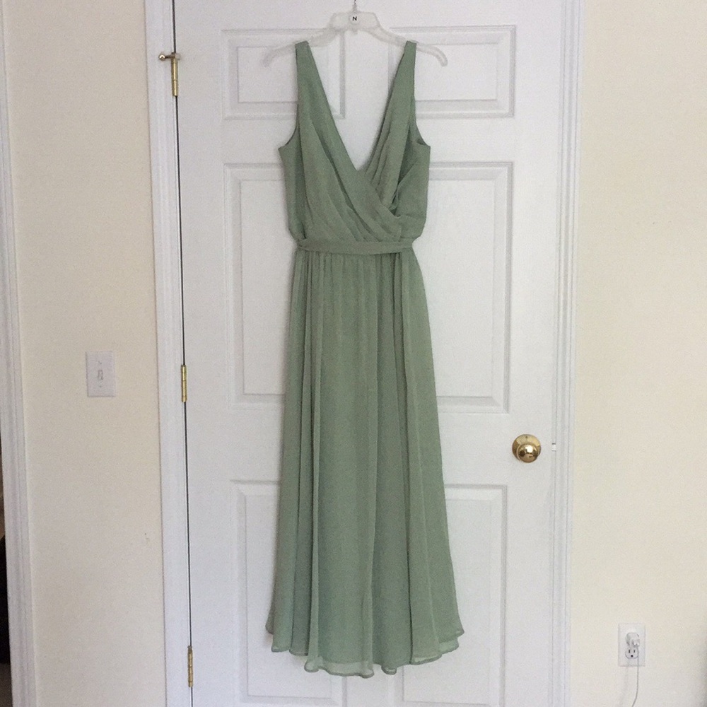 Sage Green Bridesmaid/Formal Gown